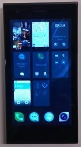 Jolla main screen showing off multitasking