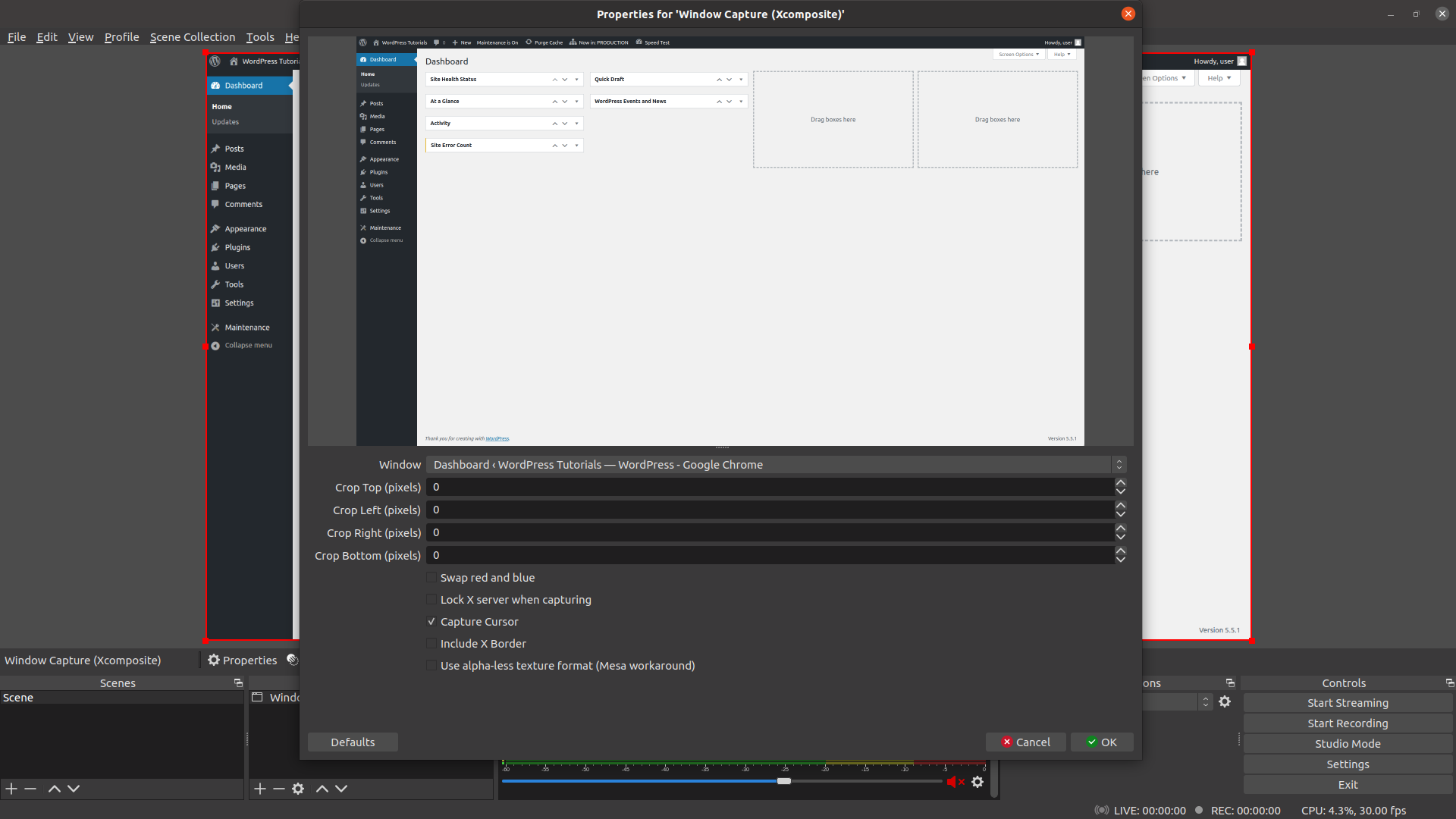 Recording With Obs Studio Linux Natives