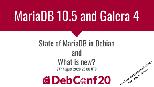 MariaDB 10.5 and Galera 4 - State of MariaDB in Debian