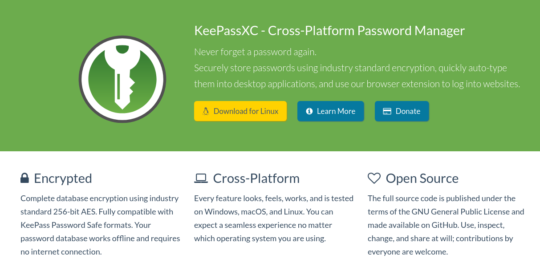 keepass for linux